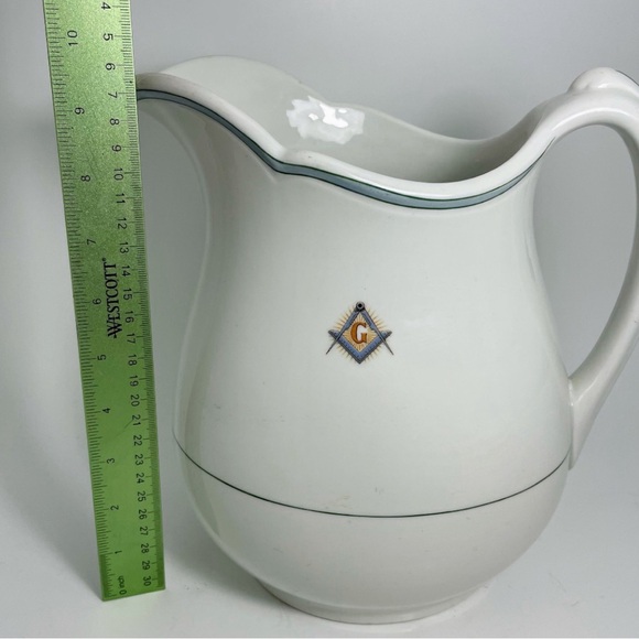 Free Mason Large Water Tea Pitcher, Dinnerware Large Syracuse China Pitcher - Picture 5 of 5
